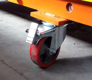 Ruote in ghisa e poliuretano girevoli per carrelli